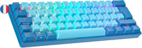 Ranked S60 Supernova 60% Mechanikus Gamer Billentyűzet RGB, Hotswap, AZERTY, Gateron Yellow 1