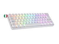Ranked S60 Supernova 60% mehanička gaming tipkovnica RGB Hotswap talijanski raspored - bijela 1