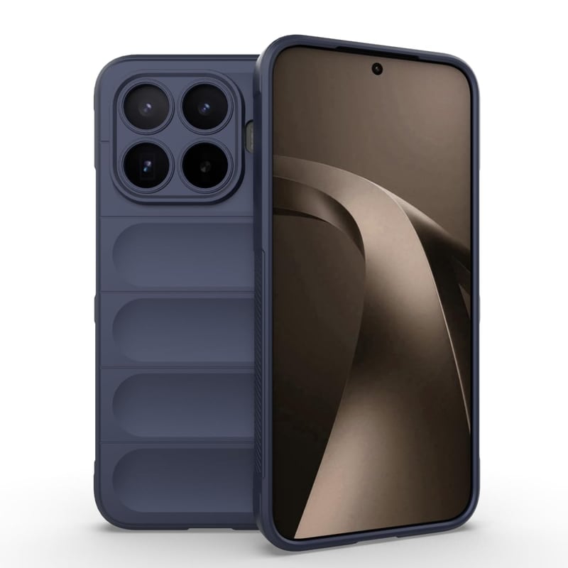 Husă RankOne Airbag din silicon lichid pentru Xiaomi MI 17T Pro (6,83"), carcasă de protecție rezistentă la șocuri Shield - Albastru închis