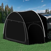 Raoot SUV kempingový stan na kufor auta, pre 2-3 osoby, zadný stan s ochranou proti slnku, čierny, 300x150 cm, EU-QCZP-BK 6