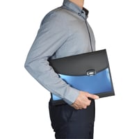 Dosar extensibil Rapesco 0679 A4+ cu 7 compartimente și mâner, albastru închis 6