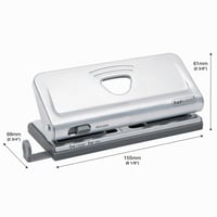 Perforator reglabil cu 6 găuri pentru agende Rapesco 1344, capacitate 10 coli 7