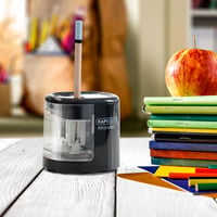 Rapesco 1449 PS12-USB Automatický elektrický strúhadlo na ceruzky, na USB a batérie, čierne 6