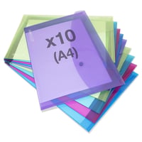 Dosar plic RAPESCO 1665 ECO cu capsă, A4+, set 10 bucăți 1