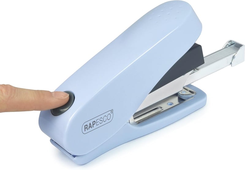Rapesco Luna könnyű működésű tűzőgép 50 lap kapacitás, kék - Luna Set - Light Blue