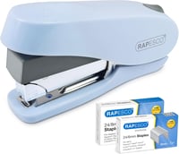 Rapesco Luna könnyű működésű tűzőgép 50 lap kapacitás, kék - Luna Set - Light Blue 1