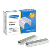 Pozinkované spony Rapesco S11662Z3 26/6 mm (č. 56), balenie 5000 ks 5