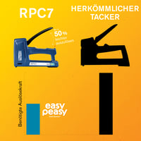 Capsator manual rapid 7 în 1 pentru capse, cuie, piroane și cleme pentru cabluri RPC7 2