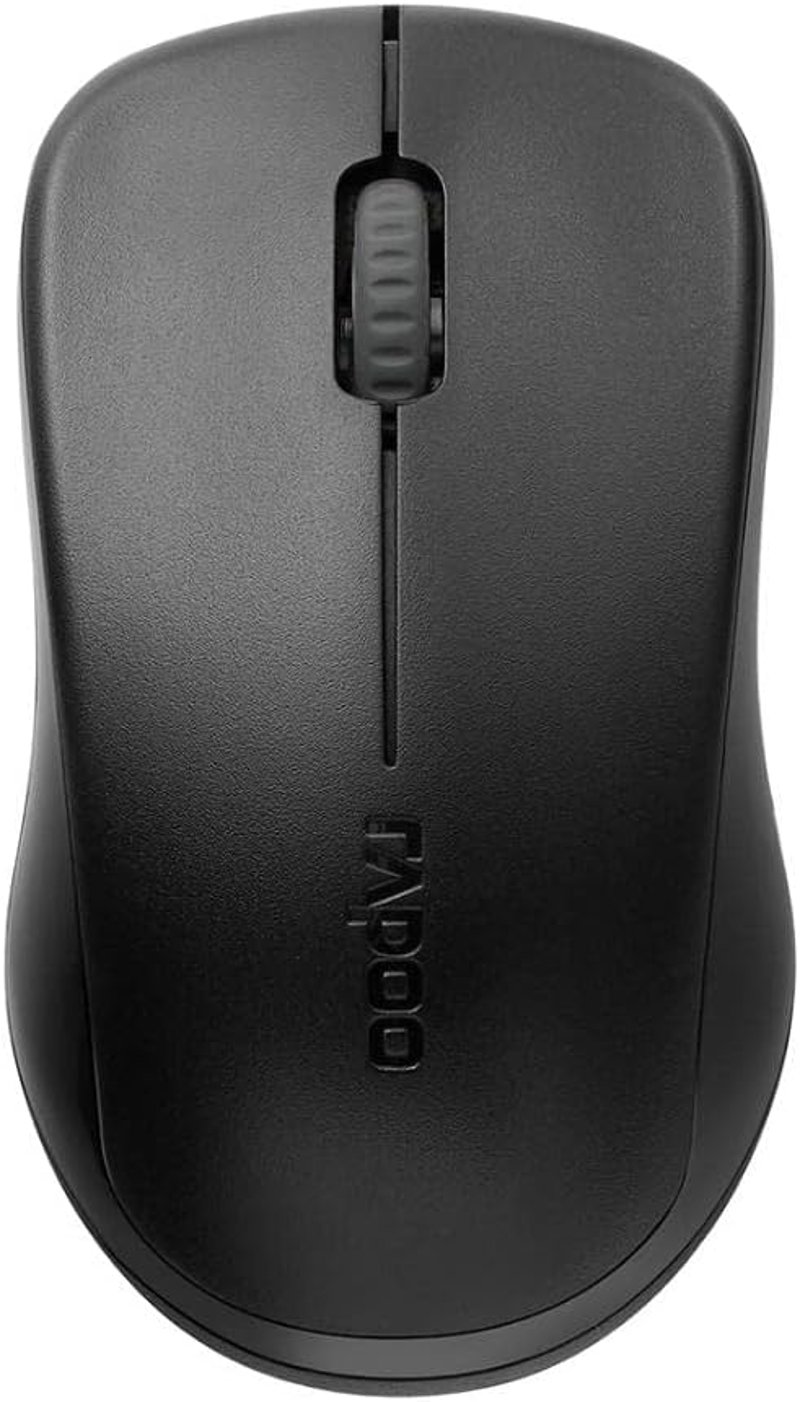 Rapoo 1620 2.4GHz Vezeték nélküli Optikai Egér Fekete - 11,1 x 6,4 x 4 cm, Single, black, 2.4 GHz wireless