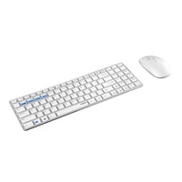 Bezdrôtový set klávesnice a myši Rapoo 9300M, 1300 DPI, výdrž batérie 12 mesiacov, rozloženie QWERTZ, pre PC a Mac, biela 2