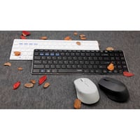 Bezdrôtový set klávesnice a myši Rapoo 9300M, 1300 DPI, výdrž batérie 12 mesiacov, rozloženie QWERTZ, pre PC a Mac, biela 3