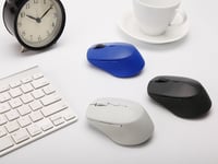 Bezdrôtová optická myš Rapoo M300 Silent - tmavosivá, 1600 DPI, Bluetooth a 2,4 GHz, tiché tlačidlá, ergonomická, kompatibilná s PC a Mac 7