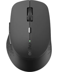 Bezdrôtová optická myš Rapoo M300 Silent - tmavosivá, 1600 DPI, Bluetooth a 2,4 GHz, tiché tlačidlá, ergonomická, kompatibilná s PC a Mac 1