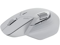Tichá bezdrôtová myš Rapoo MT760M – 2,4 GHz USB a Bluetooth, 4000 DPI, tiché kliknutie, pripojenie k viacerým zariadeniam, koliesko pre palec, nabíjateľná batéria, pre PC a Mac, biela 2