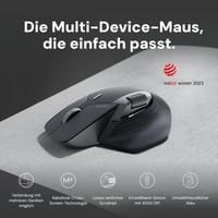 Tichá bezdrôtová myš Rapoo MT760M – 2,4 G USB a Bluetooth, 4000 DPI, palcové koliesko, pre viac zariadení, nabíjateľná, PC/Mac, sivá 3
