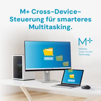Tichá bezdrôtová myš Rapoo MT760M – 2,4 G USB a Bluetooth, 4000 DPI, palcové koliesko, pre viac zariadení, nabíjateľná, PC/Mac, sivá 6