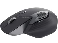 Tichá bezdrôtová myš Rapoo MT760M – 2,4 G USB a Bluetooth, 4000 DPI, palcové koliesko, pre viac zariadení, nabíjateľná, PC/Mac, sivá 2