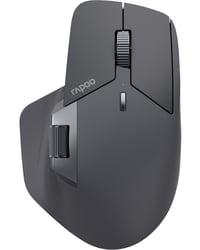 Tichá bezdrôtová myš Rapoo MT760M – 2,4 G USB a Bluetooth, 4000 DPI, palcové koliesko, pre viac zariadení, nabíjateľná, PC/Mac, sivá 1