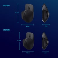 Rapoo VT0PRO Wireless Gaming Egér 26000 DPI, 160h Akkumulátor, PC/Mac 7