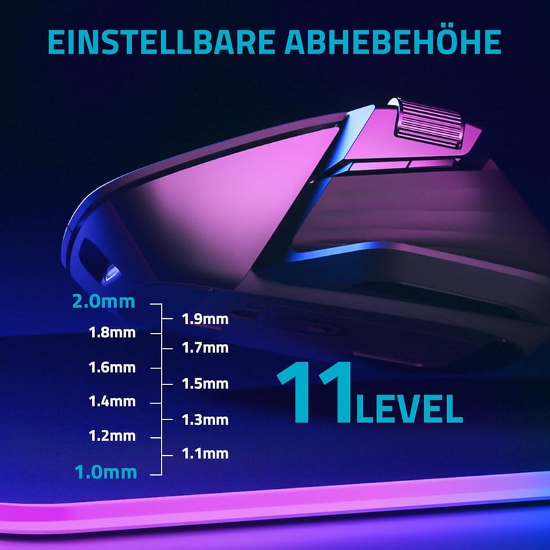 Rapoo VT0PRO Wireless Gaming Egér 26000 DPI, 160h Akkumulátor, PC/Mac