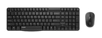 Bezdrôtový set klávesnice a myši Rapoo X1800S, 2.4G, 1000 DPI, 12-mesačná výdrž batérie, QWERTZ, kompaktný, čierny 1