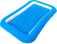 RAPTAVIS Felfújható Utazóágy Kisgyermekeknek Védőkorláttal - Kék Gyerekmatrac Utazáshoz 152x89 cm 1
