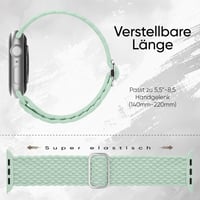 Raradev 8 ks pletených elastických nylonových remienkov kompatibilných s Apple Watch 38 mm 40 mm 41 mm 42 mm 44 mm 45 mm 46 mm Series 11 10 9 SE 8 7 6 5 4 3 2 1 3
