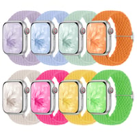 Raradev 8 ks pletených elastických nylonových remienkov kompatibilných s Apple Watch 38 mm 40 mm 41 mm 42 mm 44 mm 45 mm 46 mm Series 11 10 9 SE 8 7 6 5 4 3 2 1 1