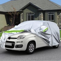 RASHION Vízálló Autótakaró Fiat Panda 2003-2023 Lélegző Garázstakaró Eső Nap Védelem 5
