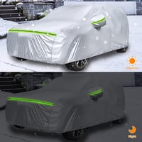 RASHION Vízálló Autótakaró Fiat Panda 2003-2023 Lélegző Garázstakaró Eső Nap Védelem 4