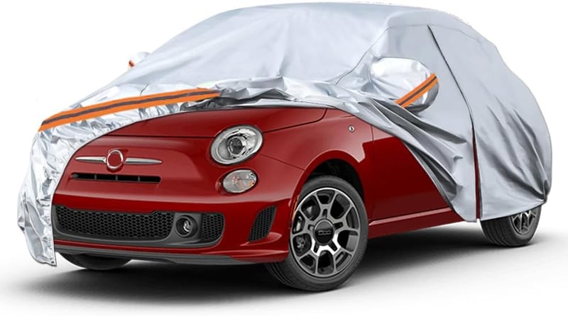 RASHION Vízálló Autótakaró VW Up Fiat Panda 500 Lélegző Garázstakaró Eső Nap Védelem