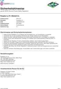 Raspberry Pi 3 Model A+ Mikrokomputer - 1.4 GHz Cortex Processzor, 512MB RAM, 5GHz WiFi, Fekete Alaplap, Programozható Miniszámítógép 5