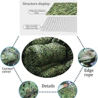 Plasă de camuflaj RATSTONE 4x6 m, plasă militară cu model forestier pentru protecție solară, vânătoare, camping, tir și decorațiuni 4