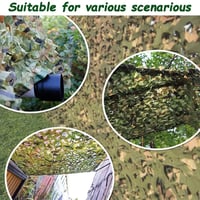 Plasă de camuflaj RATSTONE 4x6 m, plasă militară cu model forestier pentru protecție solară, vânătoare, camping, tir și decorațiuni 2