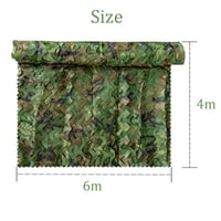 Plasă de camuflaj RATSTONE 4x6 m, plasă militară cu model forestier pentru protecție solară, vânătoare, camping, tir și decorațiuni 7