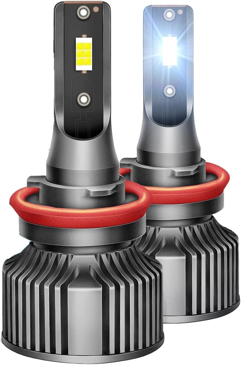 RATSTONE H8 LED Izzó 330% Fényerő 6000K Fehér Autó Lámpa 2db
