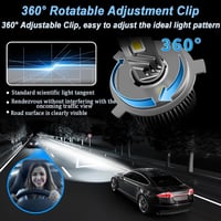 RATSTONE H8 LED Izzó 330% Fényerő 6000K Fehér Autó Lámpa 2db 6