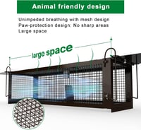 RatzFatz Élő Egérfogó Csapda 32cm Kétajtós Fém Egerek Patkányok Fogásához - 1Pcs 2