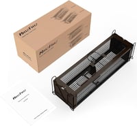 RatzFatz Élő Egérfogó Csapda 32cm Kétajtós Fém Egerek Patkányok Fogásához - 1Pcs 1