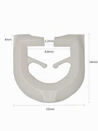 Raum² 100 buc. glisoare în T cu 10 elemente de fixare - pentru șină în T, autorulotă, rulotă, perdea, set de pornire (110 buc.) 4