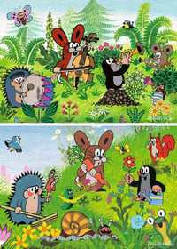 Detské puzzle Ravensburger 05090 Záhradná párty s priateľmi od 3 rokov, súprava 2 x 12 dielikov 2