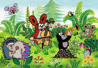 Detské puzzle Ravensburger 05090 Záhradná párty s priateľmi od 3 rokov, súprava 2 x 12 dielikov 3