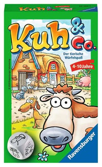 Spoločenská hra Ravensburger 23160 Kuh und Co. pre deti – 2 – 6 hráčov, od 4 rokov, cestovná hra 1
