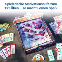 Ravensburger 24976 1x1 Drachen matematická spoločenská hra pre deti od 7 do 10 rokov, 2-4 hráči, náučná hra na precvičovanie násobilky, číselný rozsah 1-100 4