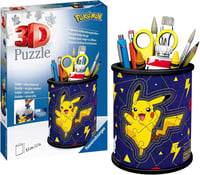 3D puzzle Ravensburger 11257 Pokémon Pikachu peračník – 54 dielikov, stolový organizér pre deti a dospelých, od 6 rokov 1