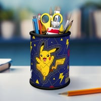 3D puzzle Ravensburger 11257 Pokémon Pikachu peračník – 54 dielikov, stolový organizér pre deti a dospelých, od 6 rokov 5