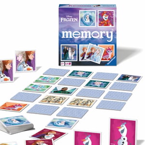 Joc de memorie Ravensburger Disney Frozen 20890 cu 64 de cărți, pentru 2-8 jucători, începând cu vârsta de 3 ani, produs outlet desfăcut
