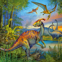 Ravensburger Faszination Dinosaurus 09317 detské puzzle 3x49 dielikov s mini plagátom, od 5 rokov 4