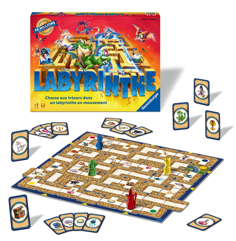 Strategická spoločenská hra Ravensburger Labyrinth, 2 – 4 hráči, od 7 rokov