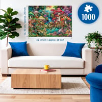 Puzzle Ravensburger Merry Mushroom Village – 1000 dielikov – 70x50 cm 3